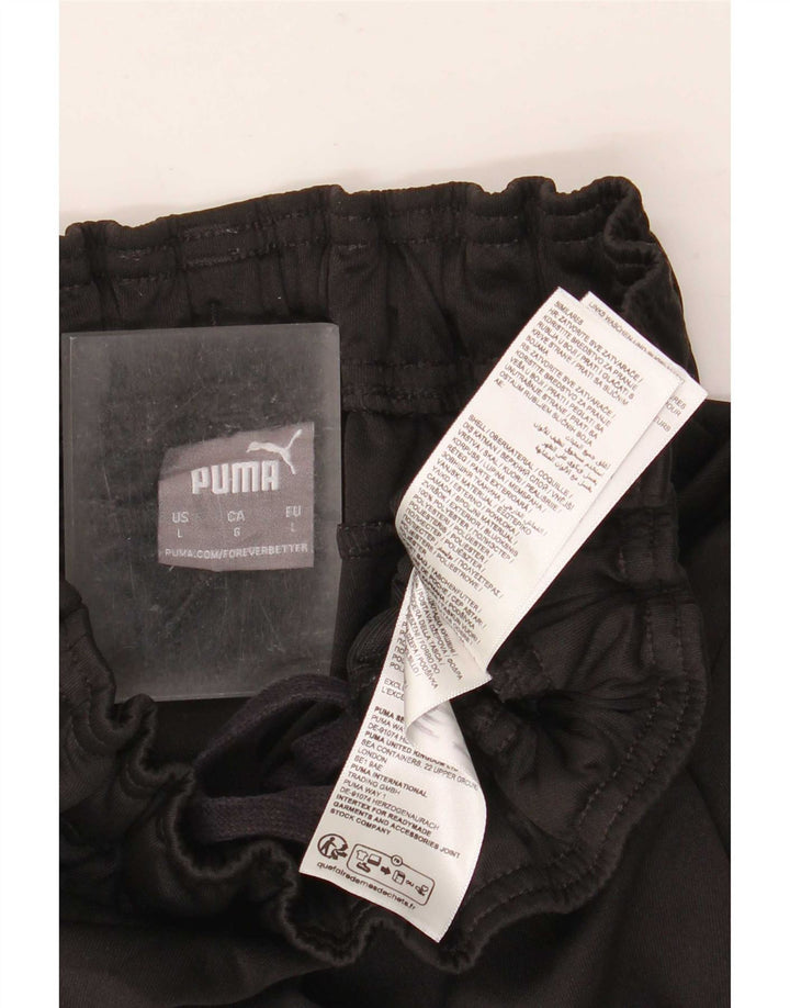 Pantaloni da tuta da uomo Puma Large neri in poliestere