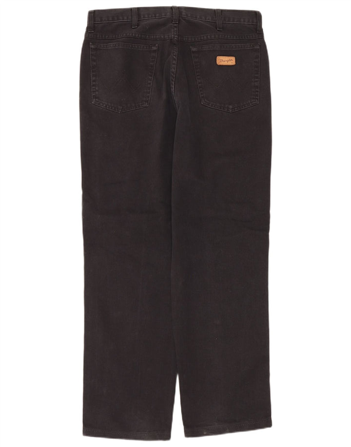 Wrangler Mens Straight Casual Trousers W32 L30 Black