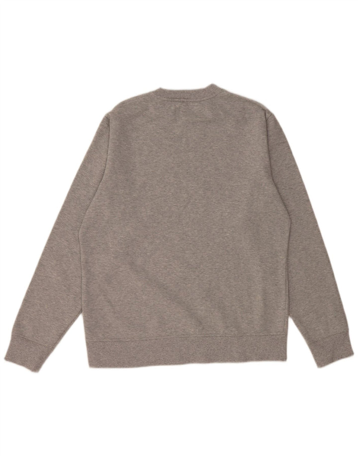 CHAMPION Herren-Sweatshirt-Pullover aus mittelgrauer Baumwolle