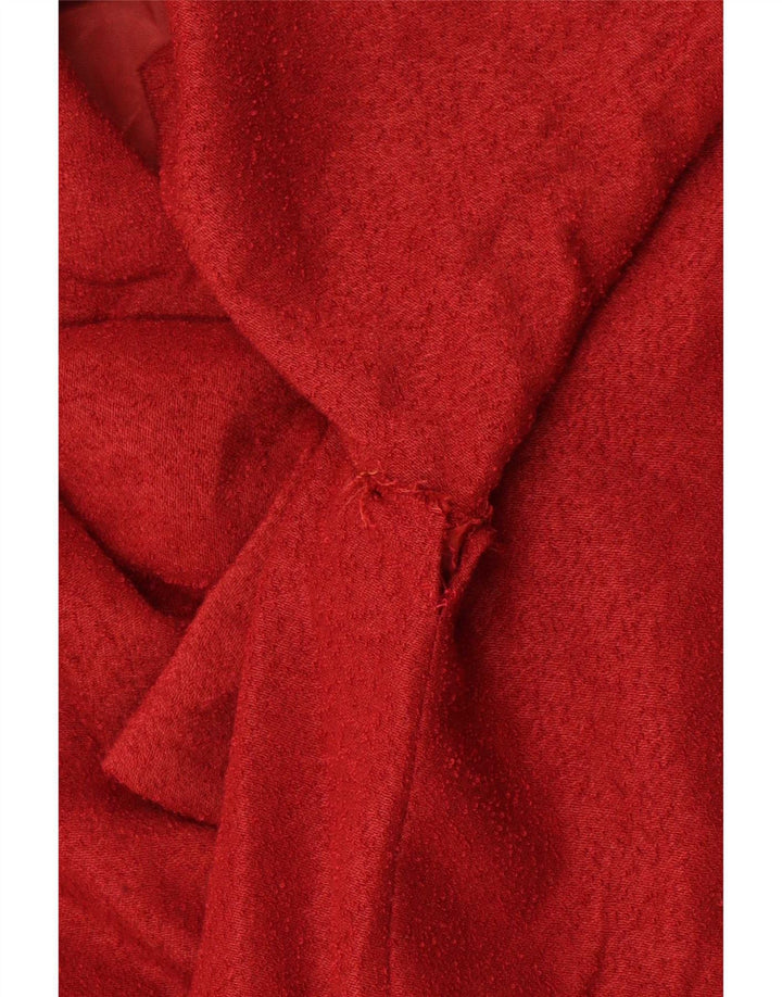 Vintage Womens Long Sleeve A-Line Dress UK 12 Medium Red