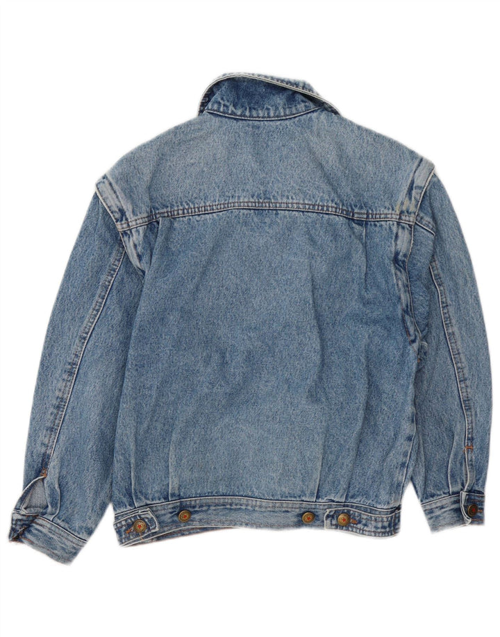 Casucci Giacca in denim grafico da bambino 10-11 anni in cotone blu
