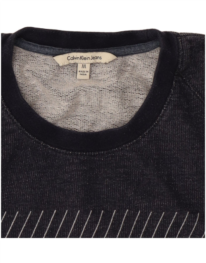 Calvin Klein Jeans Felpa grafica da uomo Maglione medio blu navy