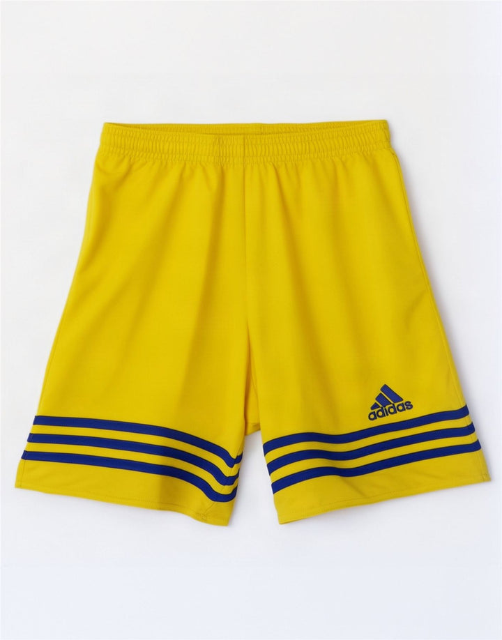 Adidas Mens Climalite Sport Shorts Pequeno Poliéster Amarelo