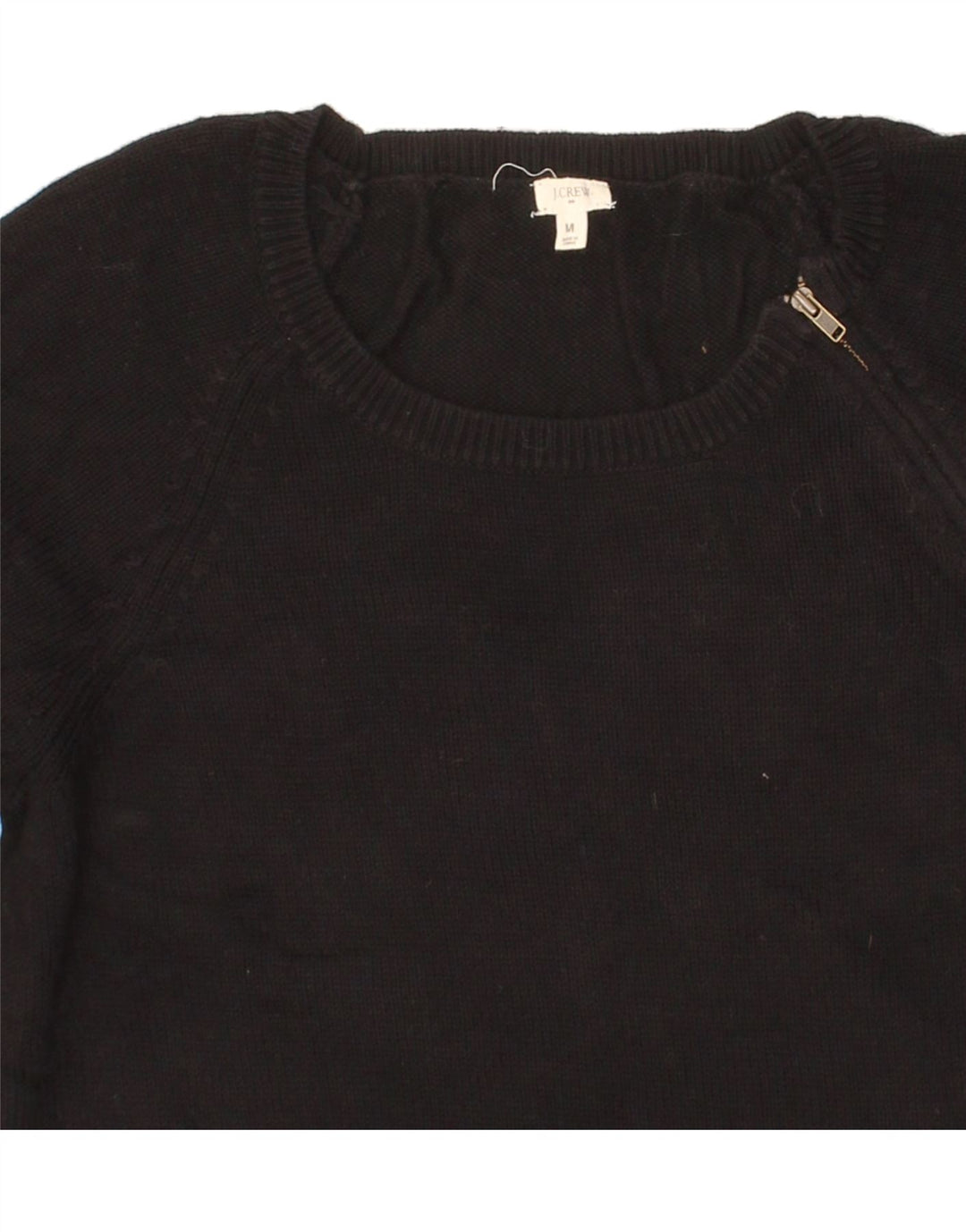 J. CREW Womens Crew Neck Jumper Sweater UK 12 Medium Black Vintage J. Crew and Second-Hand J. Crew from Messina Hembry 