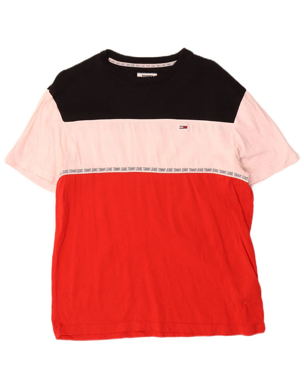 Tommy Hilfiger T-Shirt Graphique Homme Multicolore Colorblock