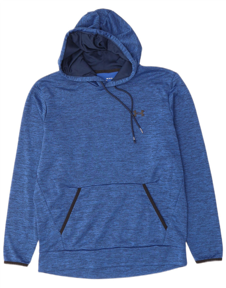 UNDER ARMOUR Mens Loose Fit Hoodie Jumper Medium Blue Flecked Polyester