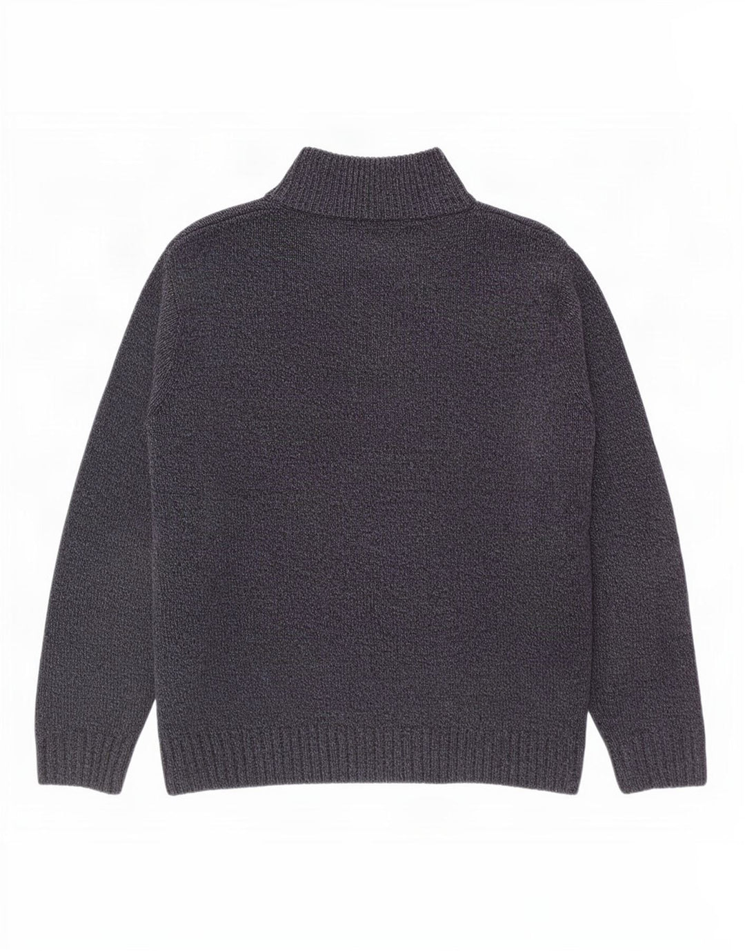 Marks & Spencer Pull à col boutonné pour homme Taille L Bleu marine moucheté