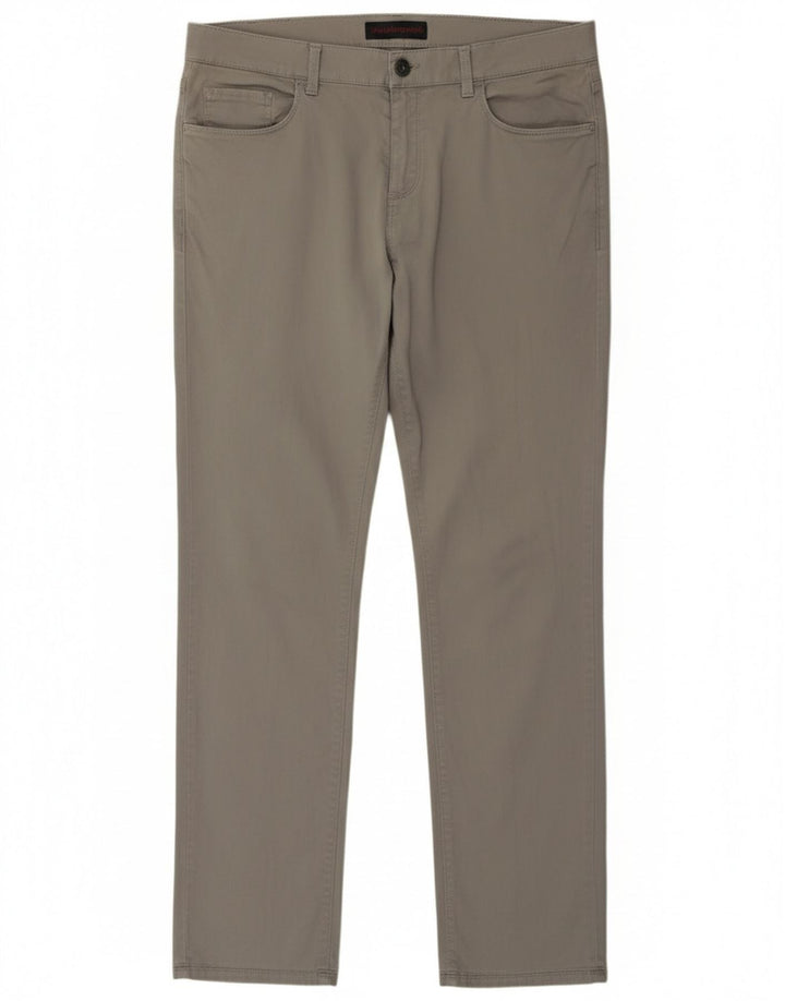 Trussardi Womens Slim Casual Trousers W37 L31 Grey