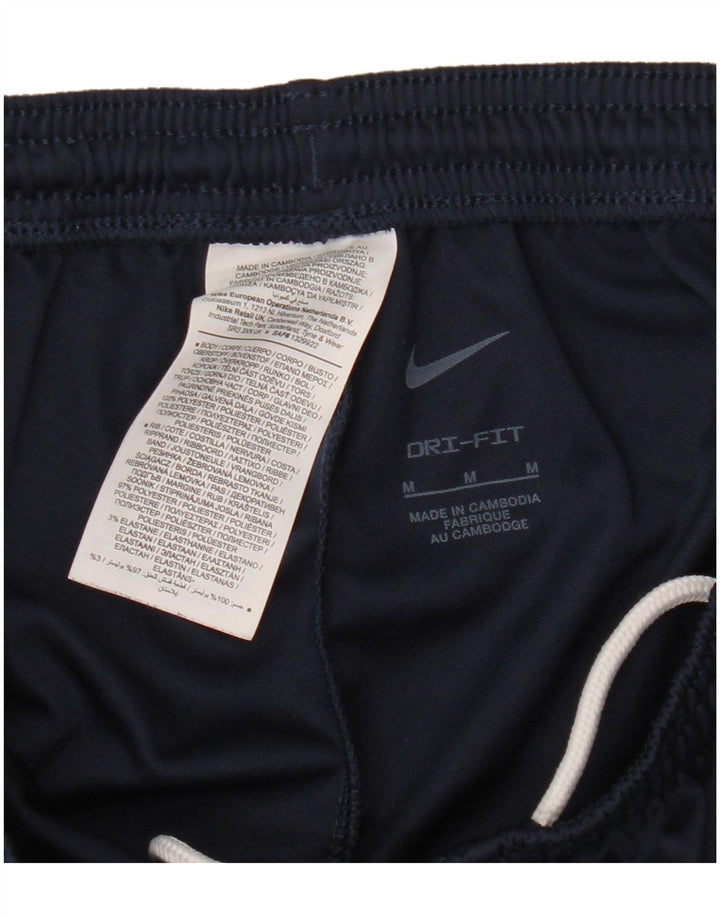 Nike Mens Dri Fit Tracksuit Trousers Medium Navy Blue Polyester