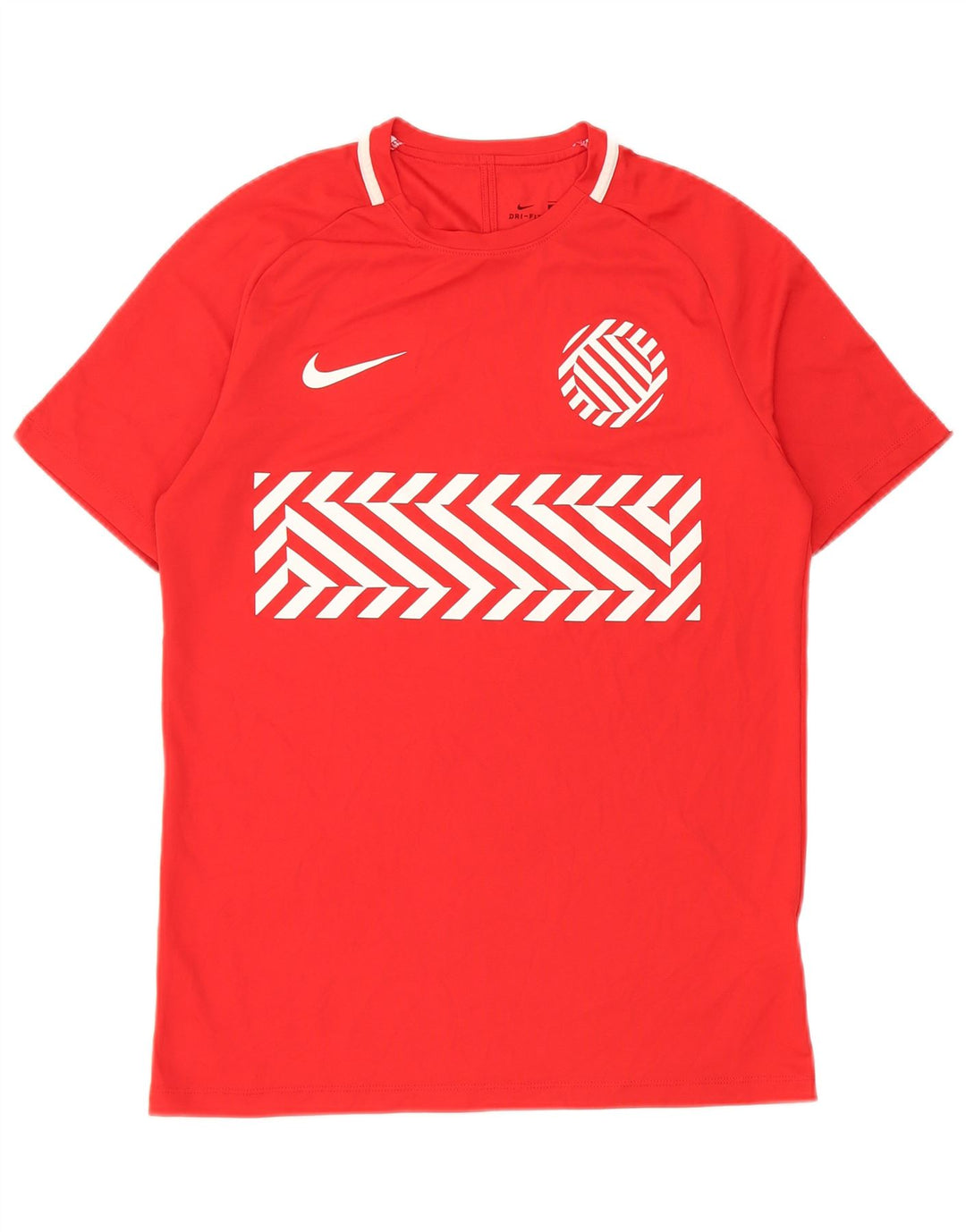 Tricou grafic Nike Dri Fit pentru bărbați Top Medium Red Geometric Poliester