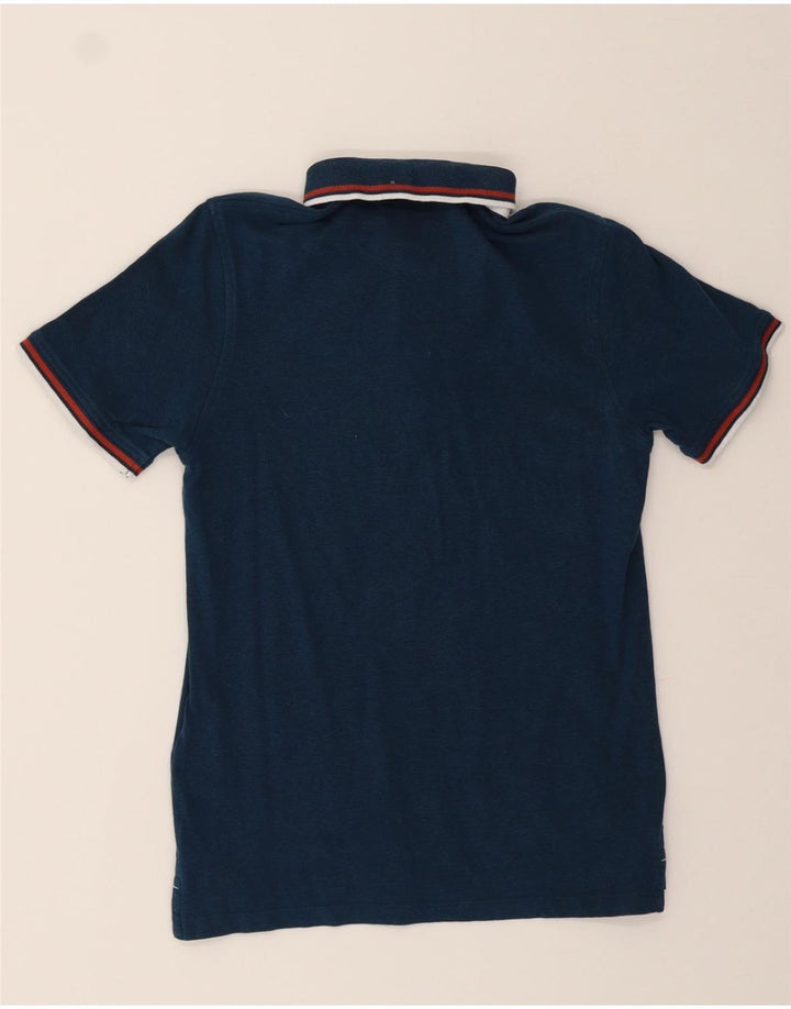 JACK & JONES Mens Polo Shirt Small Navy Blue Cotton Vintage Jack & Jones and Second-Hand Jack & Jones from Messina Hembry 