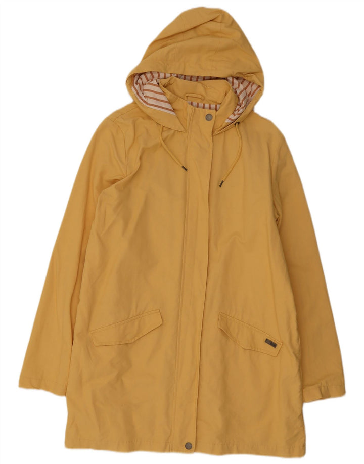 Roxy Dame Hooded Parka Jacket UK 16 Stor Gul Bomuld