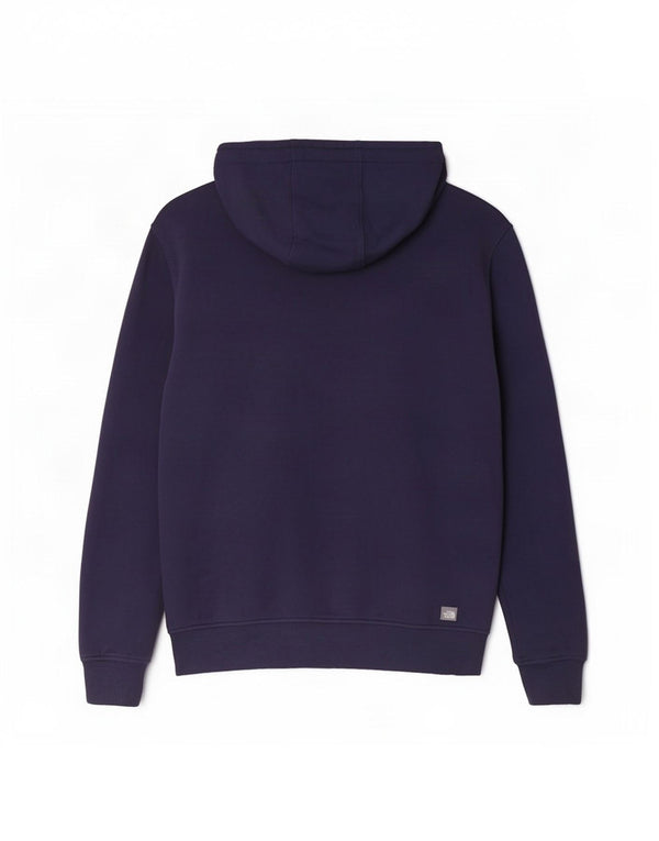The North Face Mens Graphic Hoodie Jumper Large Navy Blue Cotton