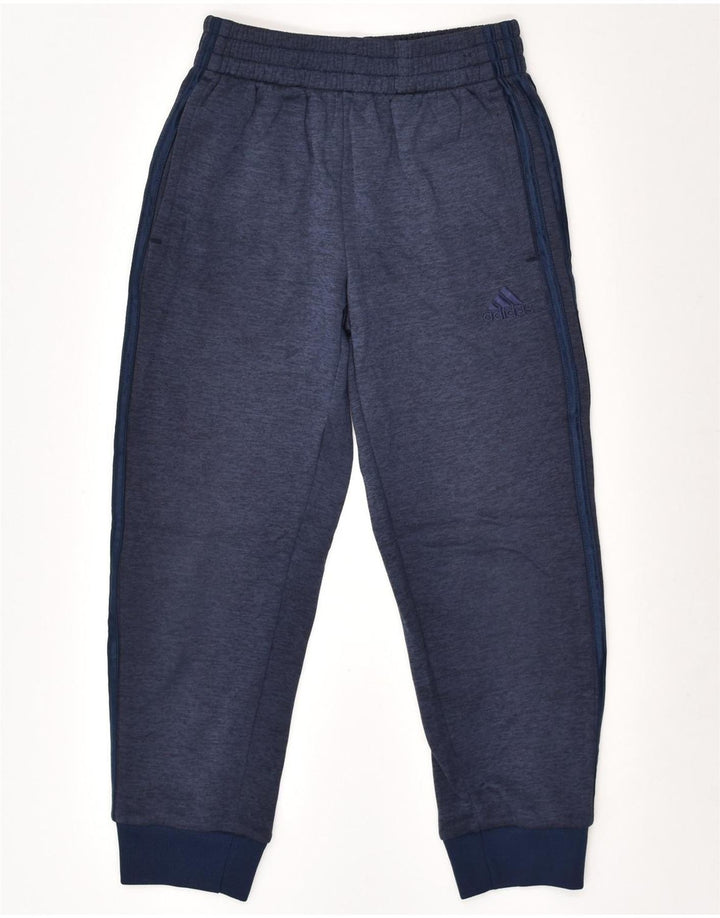 ADIDAS Boys Tracksuit Trousers Joggers 7-8 Years Small Navy Blue | Vintage Adidas | Thrift | Second-Hand Adidas | Used Clothing | Messina Hembry 