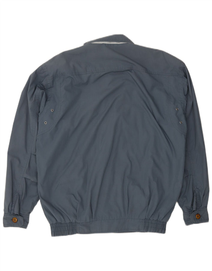 VINTAGE Mens Bomber Jacket UK 42 XL Blue