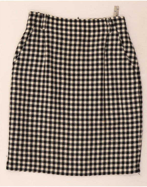 Fusta creion pentru femei Gerry Weber EU 36 Small W26 Lână neagră cu picior de gală