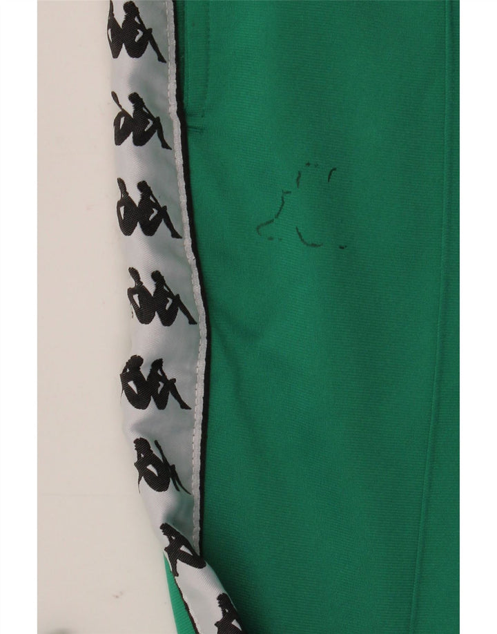 Kappa Mens Graphic Tracksuit Trousers Joggers Medium  Green Colourblock