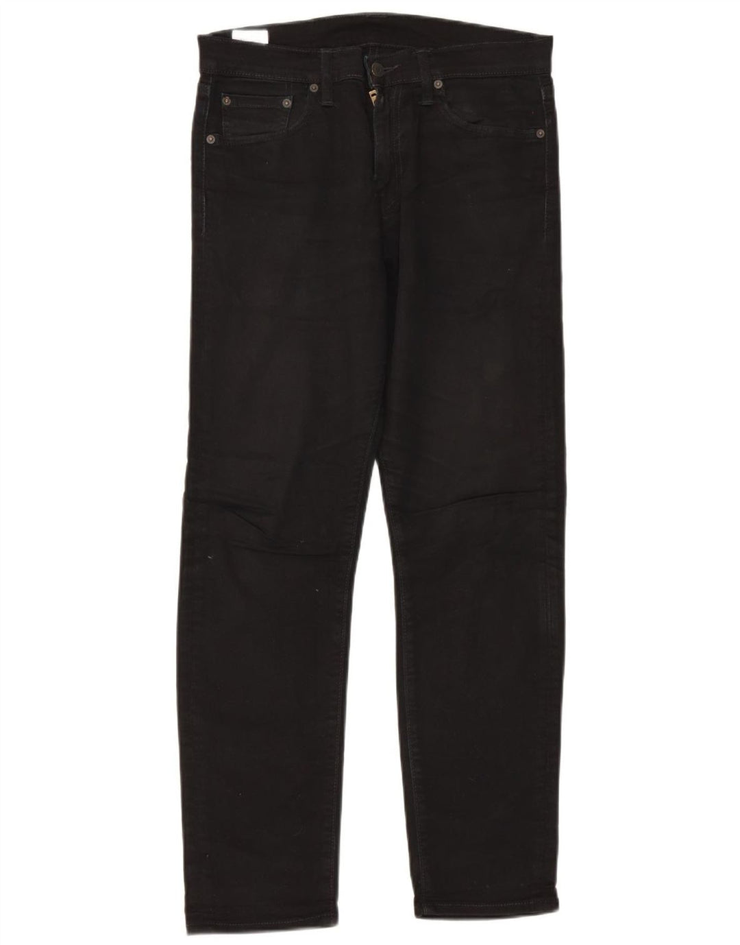 Levi's Mens 508 Regular Tapered Jeans W30 L30 Black Cotton