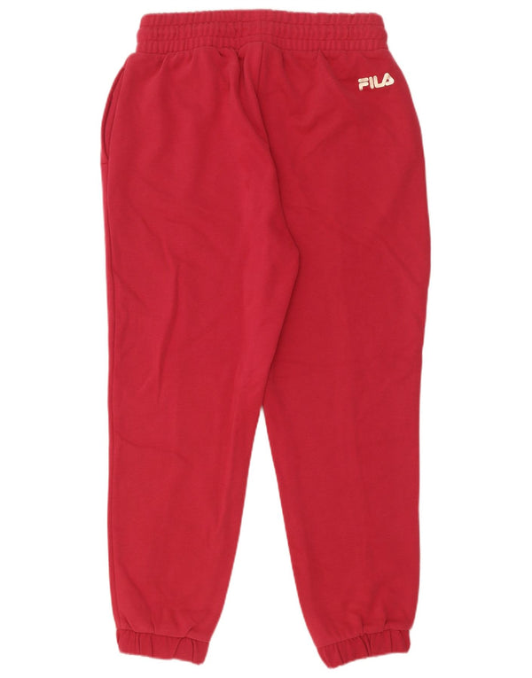 Fila Γυναικεία φόρμα παντελόνι Joggers UK 10 Small Red Cotton