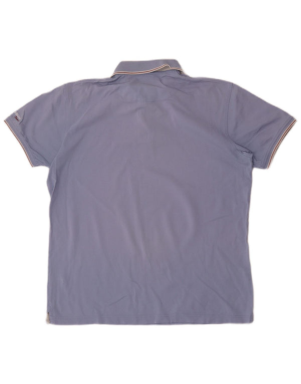 Polo da uomo Harmont & Blaine 2XL in cotone blu