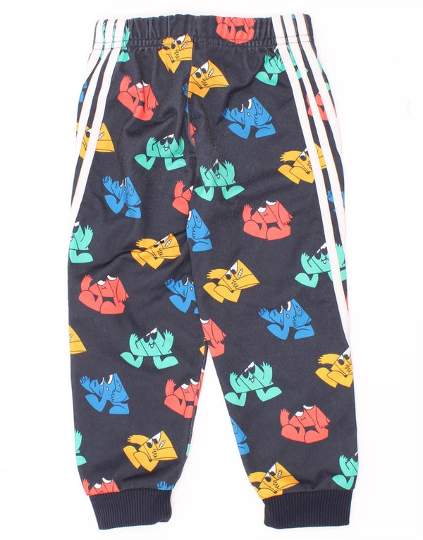 Adidas Pantalon de survêtement graphique pour bébé garçon 18-24 mois Bleu marine