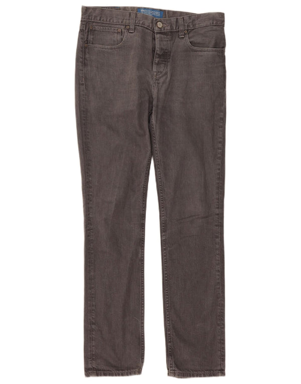 Jeans slim da uomo Adidas W34 L34 cotone grigio