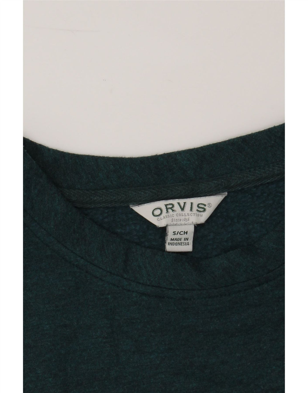 ORVIS Mens Sweatshirt Jumper Small Green Modal Vintage Orvis and Second-Hand Orvis from Messina Hembry 