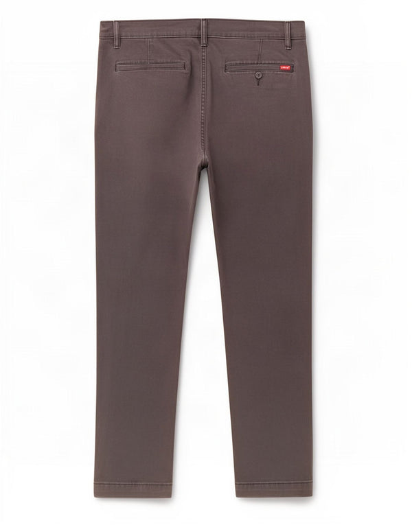 Levi's Pantalón chino tapered slim fit para hombre W36 L29 Algodón gris