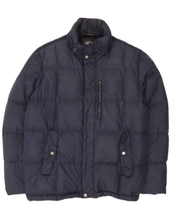 Geox Herre hættepolstret jakke UK 48 4XL Navy Blue
