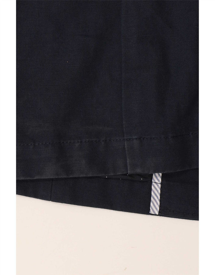 Crew Clothing Veste blazer à 2 boutons pour femme UK 10 Petit bleu marine en lin