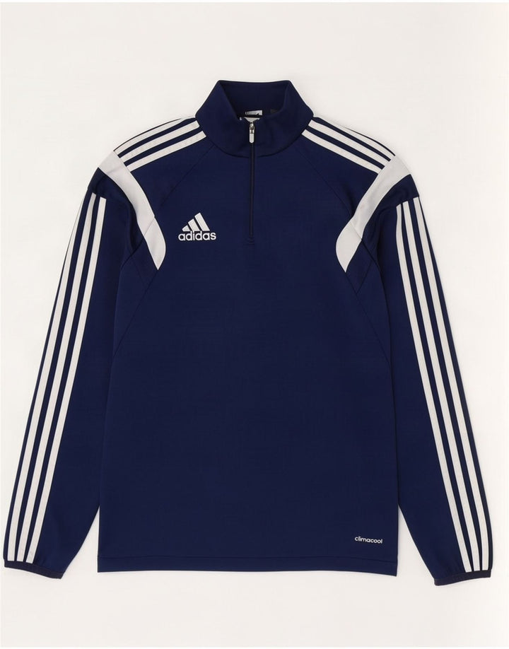 Adidas Ανδρική φόρμα πουλόβερ Climacool Top Small Navy Blue Colourblock