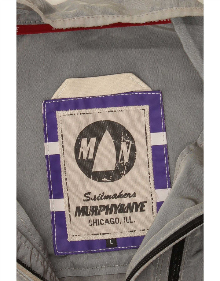Murphy & Nye Chaqueta utilitaria para hombre UK 40 Large Grey Colourblock