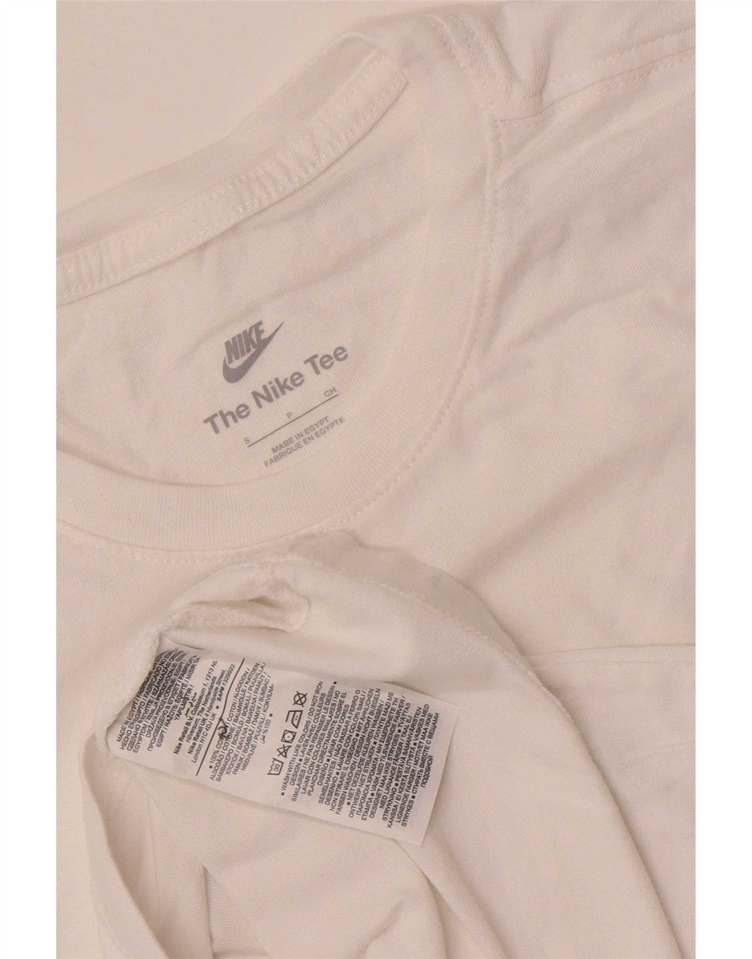 Nike Mens T-Shirt Top Small White Cotton