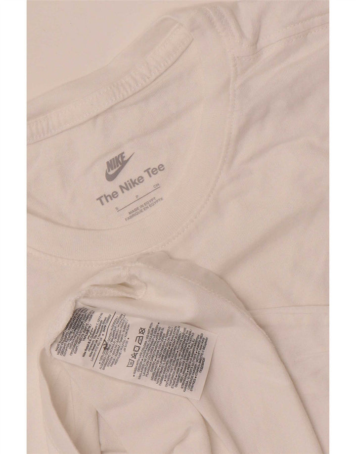 Nike Mens T-Shirt Top Small White Cotton