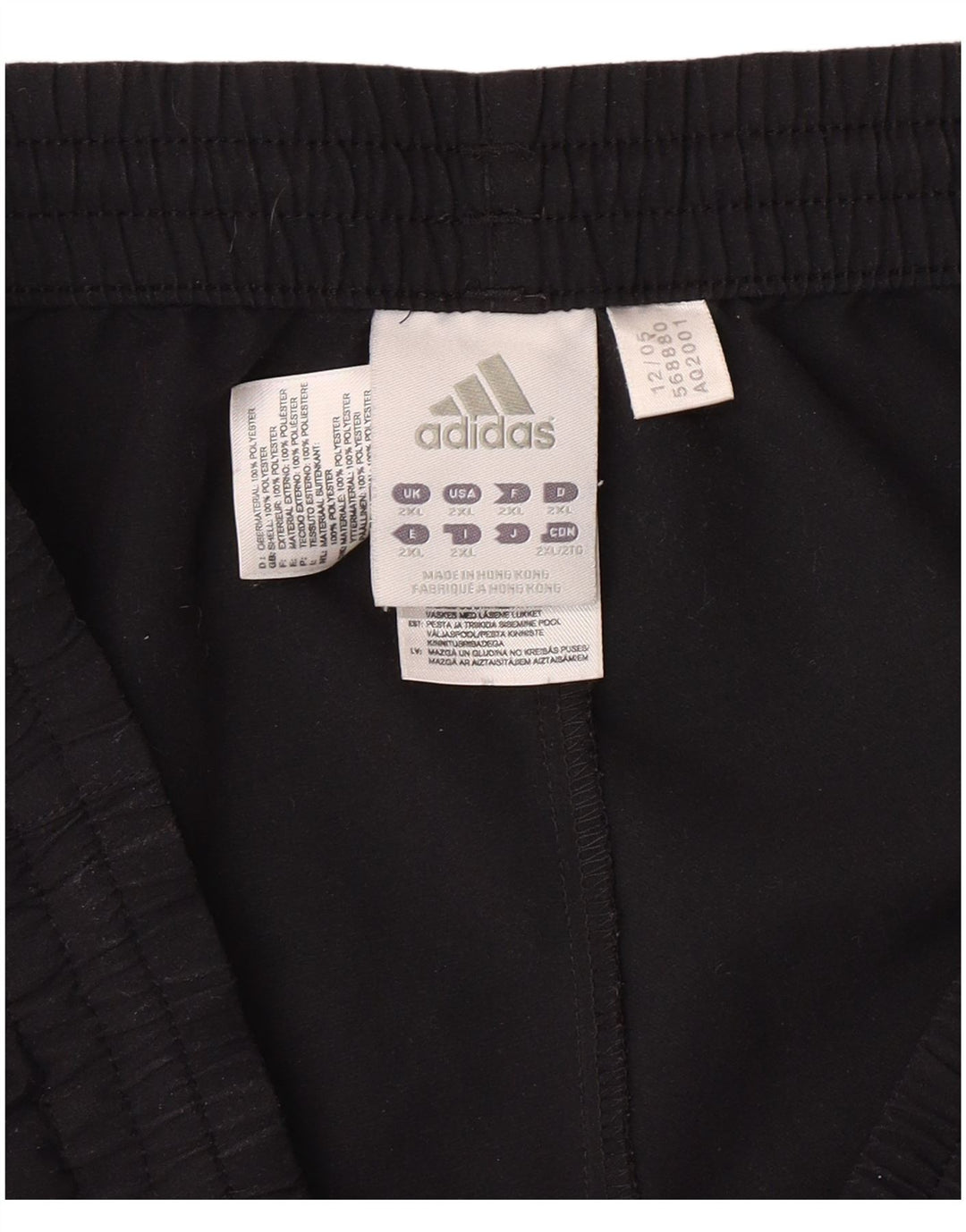 ADIDAS Træningsdragt bukser til mænd 2XL sort polyester