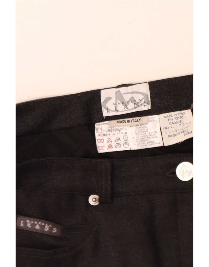 Marella Womens Mini Skirt UK 10 Small W28 Black Wool