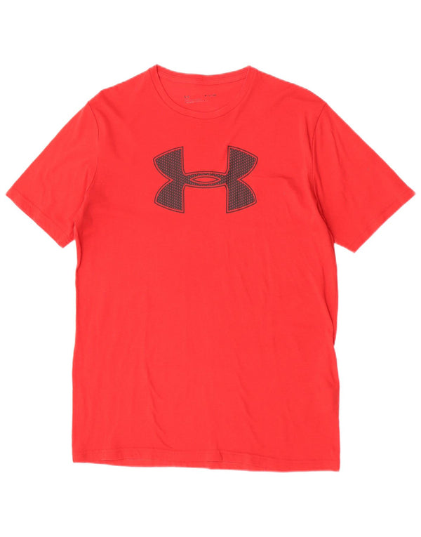 Under Armour Herre grafisk T-shirt Top Medium Rød Bomuld