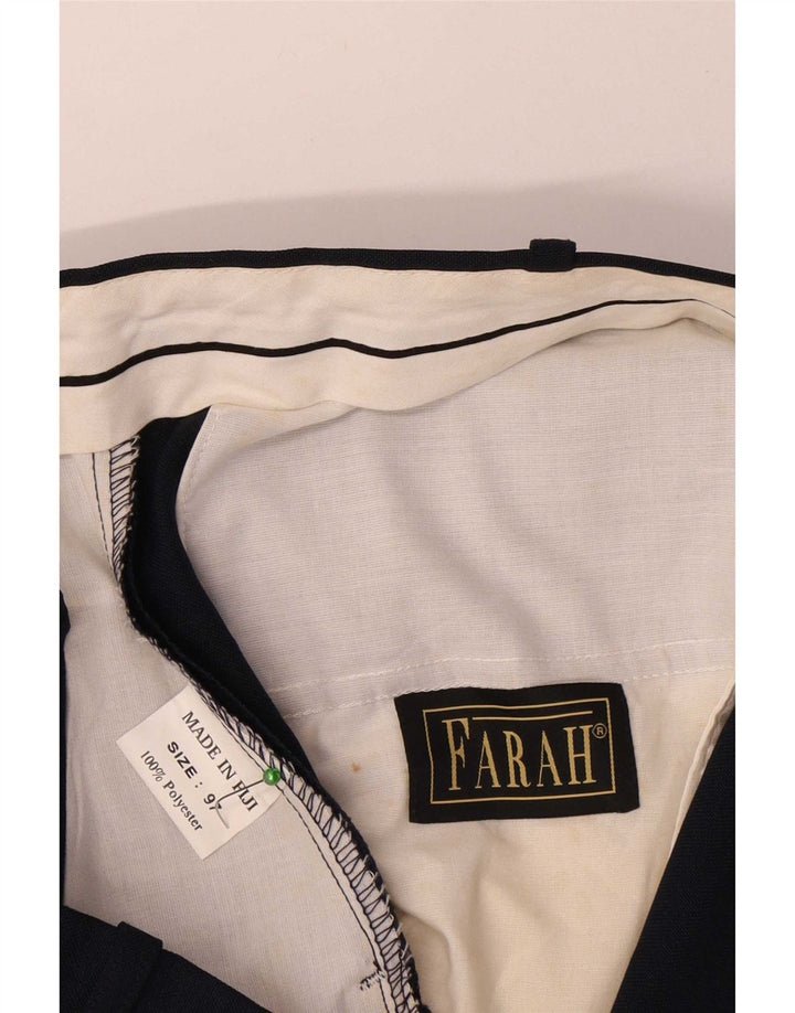 Farah Pantalones cortos chinos para hombre W38 XL Poliéster azul marino