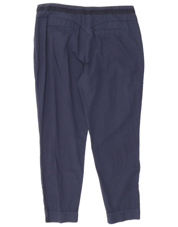 Pantaloni Casual Slim Donna Trussardi IT 48 XL W34 L27 Blu Navy Cotone