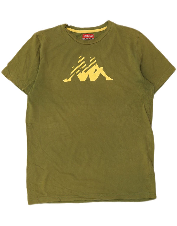 Kappa Mens Graphic T-Shirt Top Medium Khaki