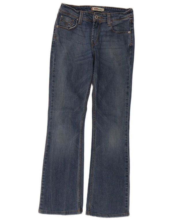 Levi's Damen 629 Bootcut Jeans W26 L32 Blaue Baumwolle