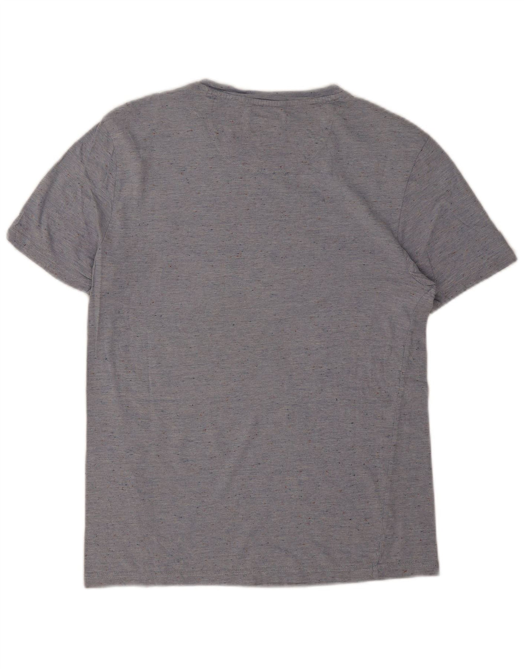 Zara Mens T-Shirt Top Small Blue Flecked