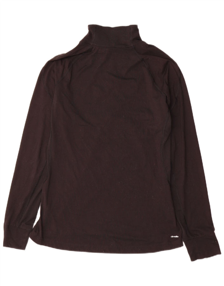 Adidas Damen Climalite Pullover Trainingsanzug Top UK 16/18 Large Schwarz
