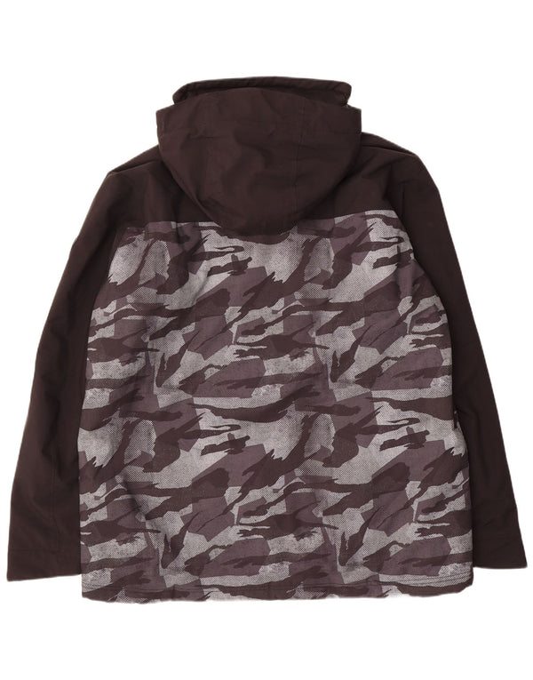 Giacca a vento con cappuccio da uomo O'Neill UK 44 2XL Poliammide mimetica nera