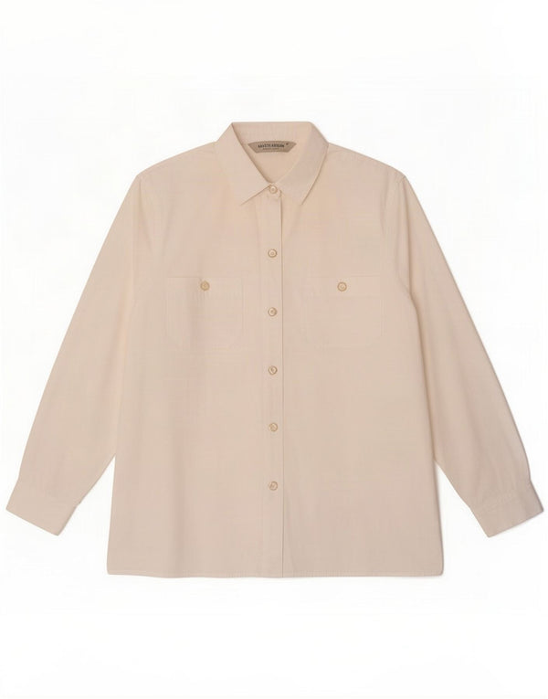 Marina Rinaldi Chemise femme taille 23 coton blanc moyen