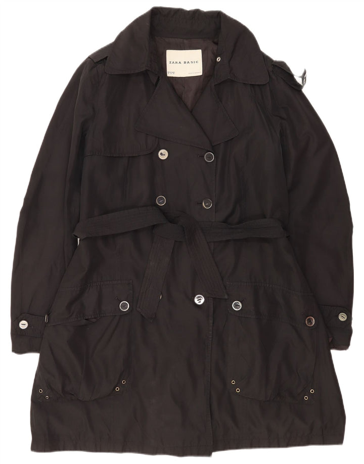 Trench da donna Zara UK 18 XL Nero