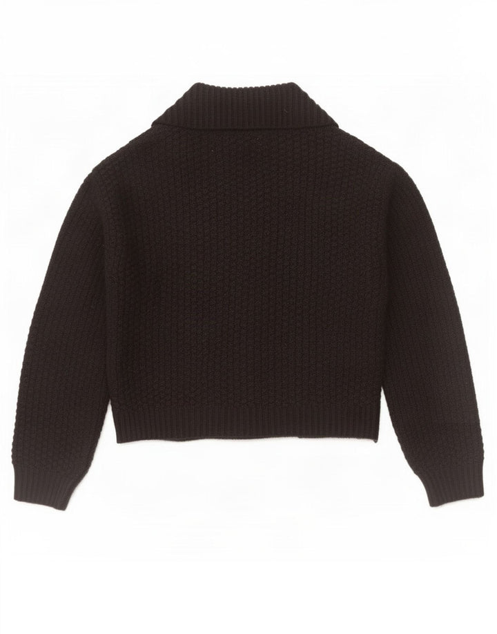 Pulover cardigan deschis pentru femei Marks & Spencer UK 12 Medium Negru