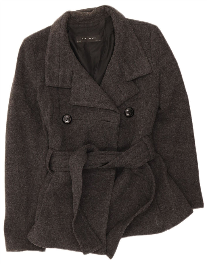 Cappotto da marinaio da donna Zara UK 6 XS in lana nera