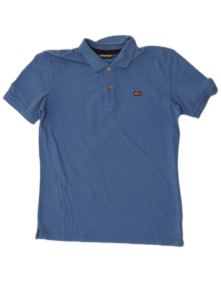 Napapijri herre poloshirt mellemblå