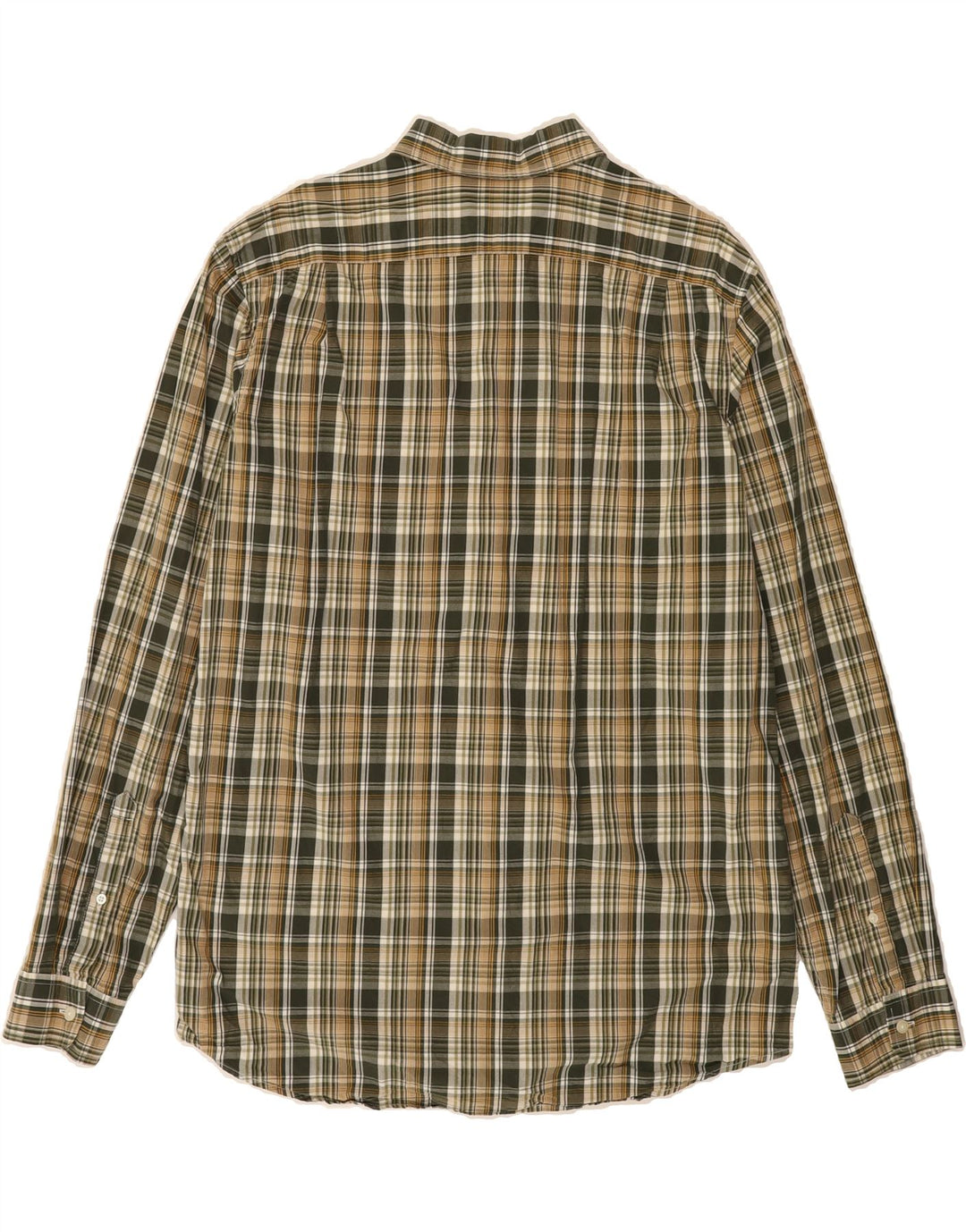 EDDIE BAUER Mens Classic Fit Shirt Large Green Check Cotton Classic Vintage Eddie Bauer and Second-Hand Eddie Bauer from Messina Hembry 